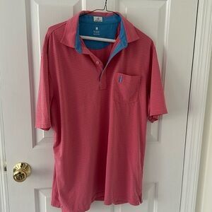 Johnnie-O Stripped Polo in Large